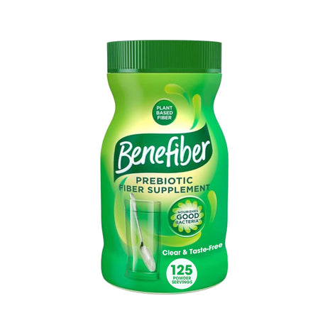 Benefiber Daily Prebiotic Fiber Supplement Powder for Digestive Health, Unflavored   125 Servings (17.6 Ounces)