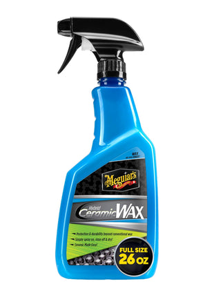 Meguiar's Hybrid Ceramic Wax, Easy-to-Use Spray Wax for Car Detailing with the Superior Protective Power of Advanced SiO2 Hybrid Barrier Technology, 26 Oz Spray Bottle