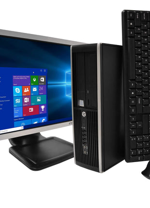HP Elite Desktop PC Computer Intel Core i5 3.1-GHz, 8 gb Ram, 1 TB Hard Drive, DVDRW, 19 Inch LCD Monitor, Keyboard, Mouse, Wireless WiFi, Windows 10 (Renewed)