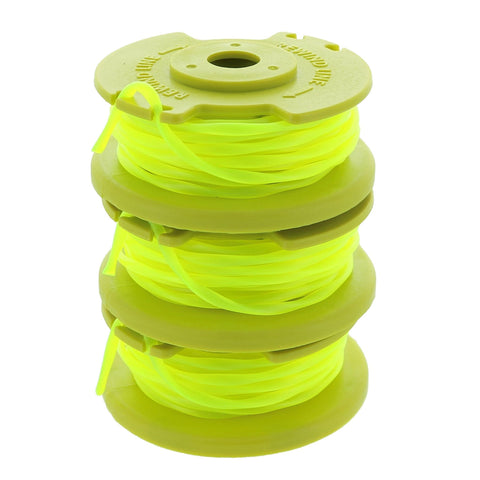 Ryobi One PLUS AC80RL3 OEM .080 Inch Twisted Line and Spool Replacement for Ryobi 18v, 24v, and 40v Cordless Trimmers (3 Pack)