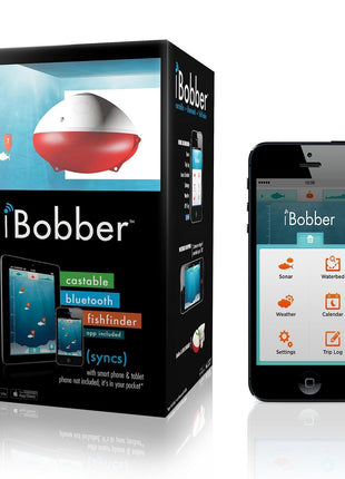 Reelsonar iBobber portable wireless bluetooth fish finder depth finder with depth range of 135 feet 10+ hrs battery life with IOS & Android App Wireless and Watch App