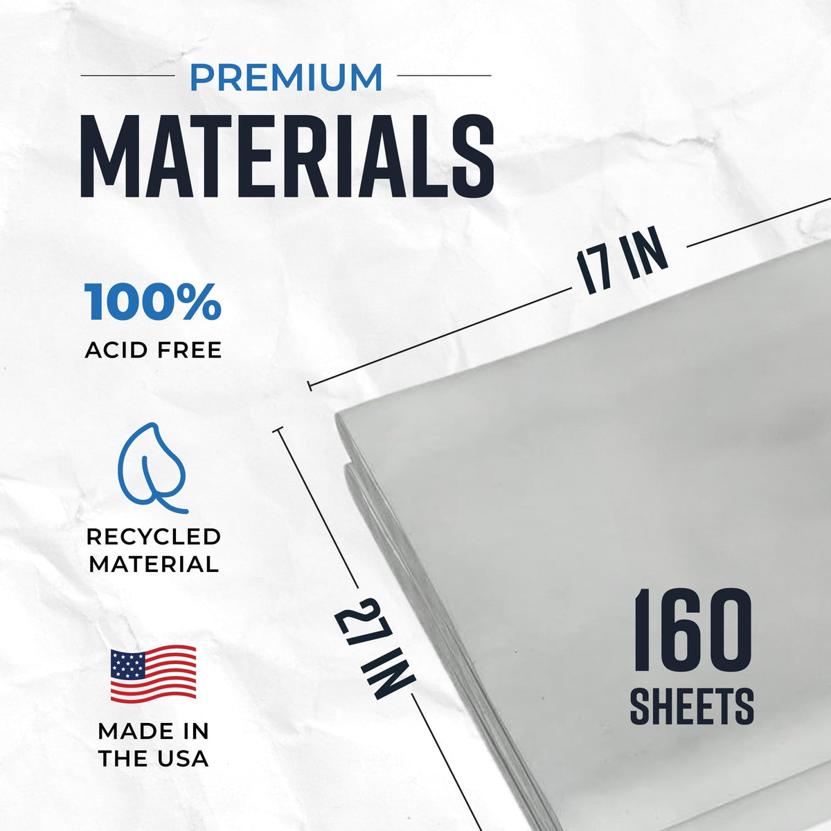 Bryco Goods Newsprint Packing Paper Sheets for Moving - 5lb - 160 Sheets of Newspaper Paper - Must Have in Your Moving Supplies - 27" x 17" - Made in USA
