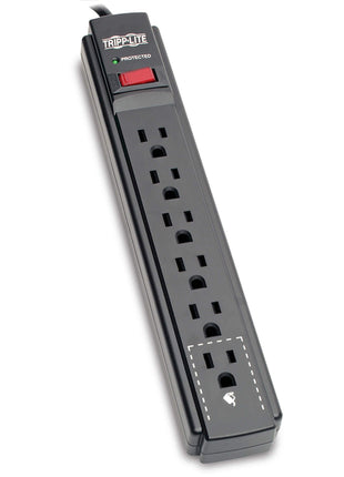 Tripp Lite Protect It! 6-Outlet Surge Protector w/ 15ft Cord, 790 Joules - Black