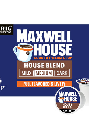 Maxwell House K-Cup® Coffee Pods, 84 ct Box, House Blend Medium Roast