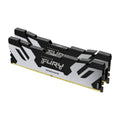 Kingston FURY Renegade DDR5 Zilber/White XMP 32GB (2x16GB) 8000MT/s CL38 DIMM Gaming Desktop Memory Set of 2 - KF580C38RWK2-32