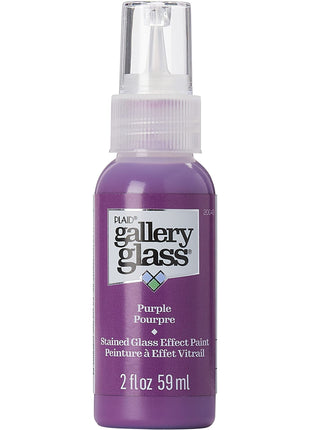 Gallery Glass, Purple Stained Glass 2 fl oz Brilliant Smooth Finish Paint, Perfect for Easy to Apply DIY Arts and Crafts, 20043