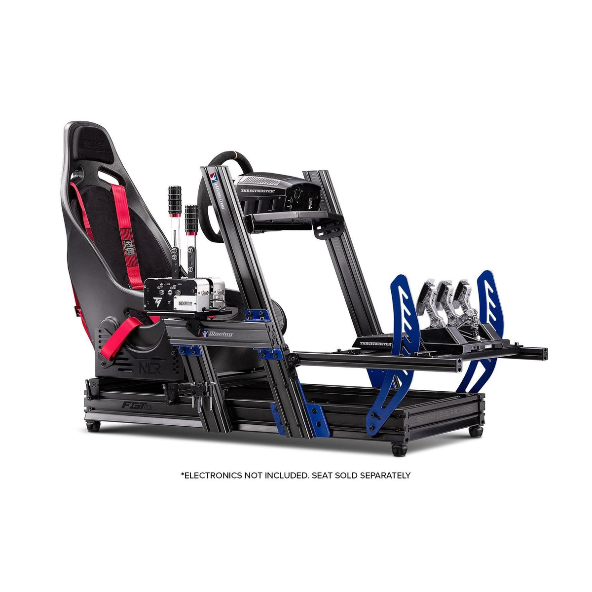 Next Level Racing F-GT Elite Formula and GT Aluminum Profile Simulator Cockpit iRacing Edition (NLR-E012) - PC