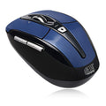 Adesso iMouse S60 Wireless Optical Mouse with 24 GHz RF Technology, Programmable Driver, Tilt-Wheel Scrolling, and Magnetically Storable Receiver (Blue)