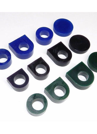 JTS Carving Wax Ring Tube Assortment - Jewelry Earring Modeling Wax 12 Pcs Pre-Cut Tubes & Blanks - 3 Grades