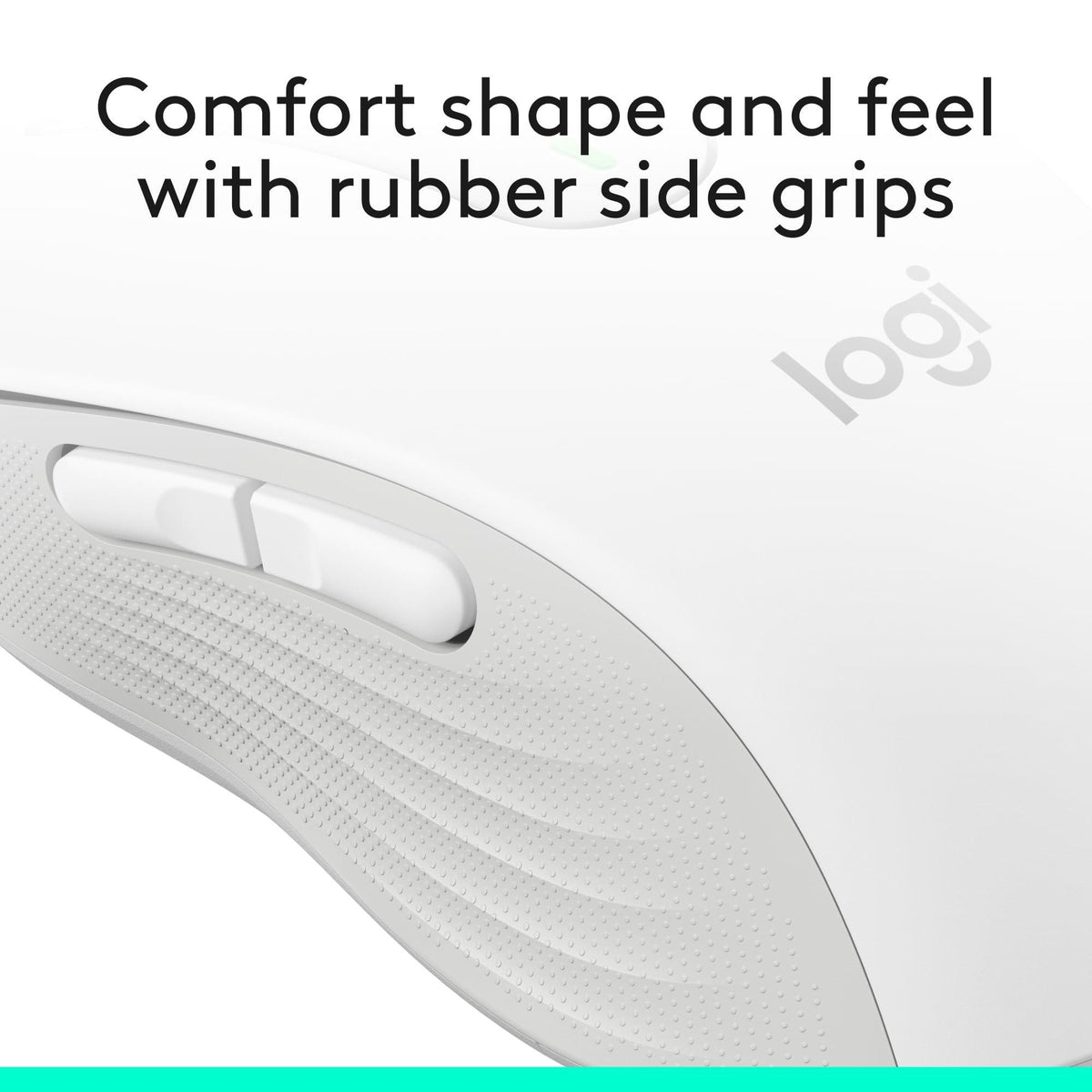 Logitech Wireless Mouse Signature M650 - Small to Medium Sized Hands, Right Handed, 2-Year Battery, Silent Clicks, Customizable Buttons, Bluetooth, PC/Mac/Chromebook - Off White