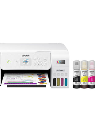 Epson EcoTank ET-2803 Wireless Color All-in-One Supertank Printer
