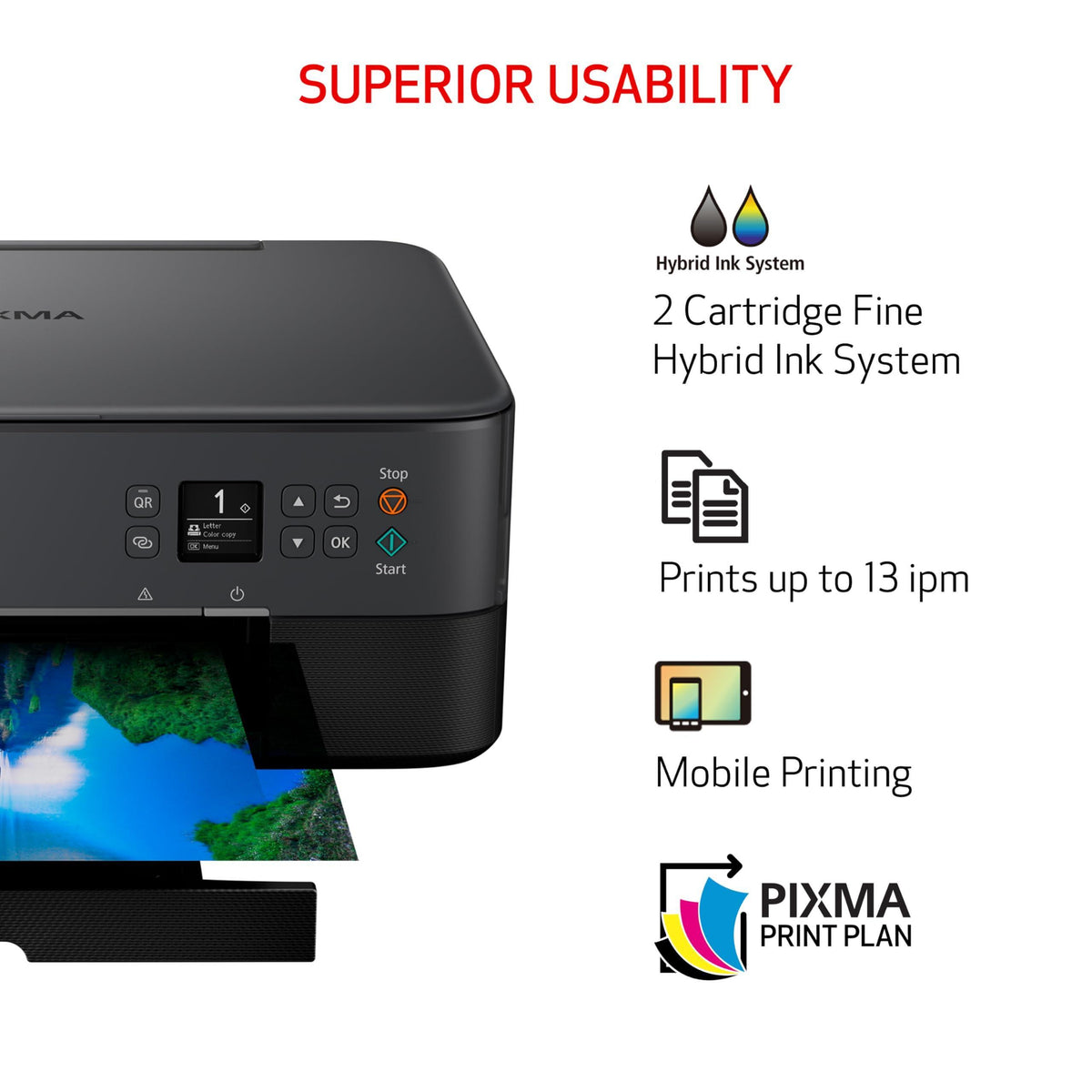 Canon PIXMA TS6420a All-in-One Wireless Inkjet Printer [Print, Copy, Scan], Works with Alexa
