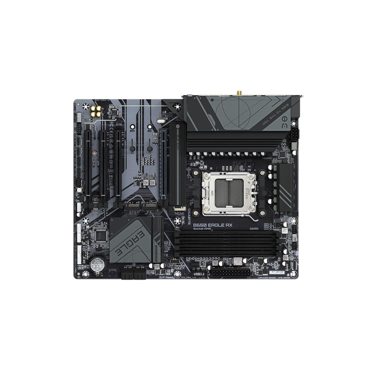 GIGABYTE B650 Eagle AX AM5 LGA 1718 AMD B650 ATX, DDR5 Triple M.2, PCIe 5.0, USB 3.2 Gen2x2 Type-C, AMD Wi-Fi 6E, Realtek GbE LAN