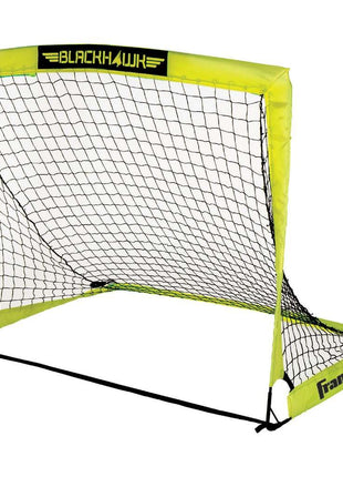 Franklin Sports Blackhawk Backyard Soccer Goal - Portable Pop Up Soccer Nets - Youth + Adult Folding Indoor + Outdoor Goals - Multiple Sizes + Colors
