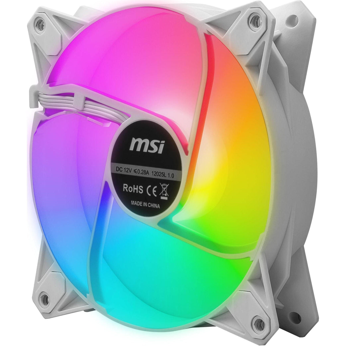 MSI MPG F120 ARGB-3W - 1200 RPM, 120mm, Anit-Vibration ARGB Fans