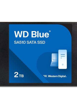 Western Digital 2TB WD Blue SA510 SATA Internal Solid State Drive SSD - SATA III 6 Gb/s, 2.5 inch/7mm, Up to 560 MB/s - WDS200T3B0A