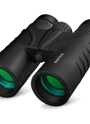 Binoteck 10x42 Binoculars for Adults - Professional HD Roof BAK4 Prism Lens Binoculars for Bird Watching, Hunting, Travel, Sports, Cruise, Concert, with Carrying Bag