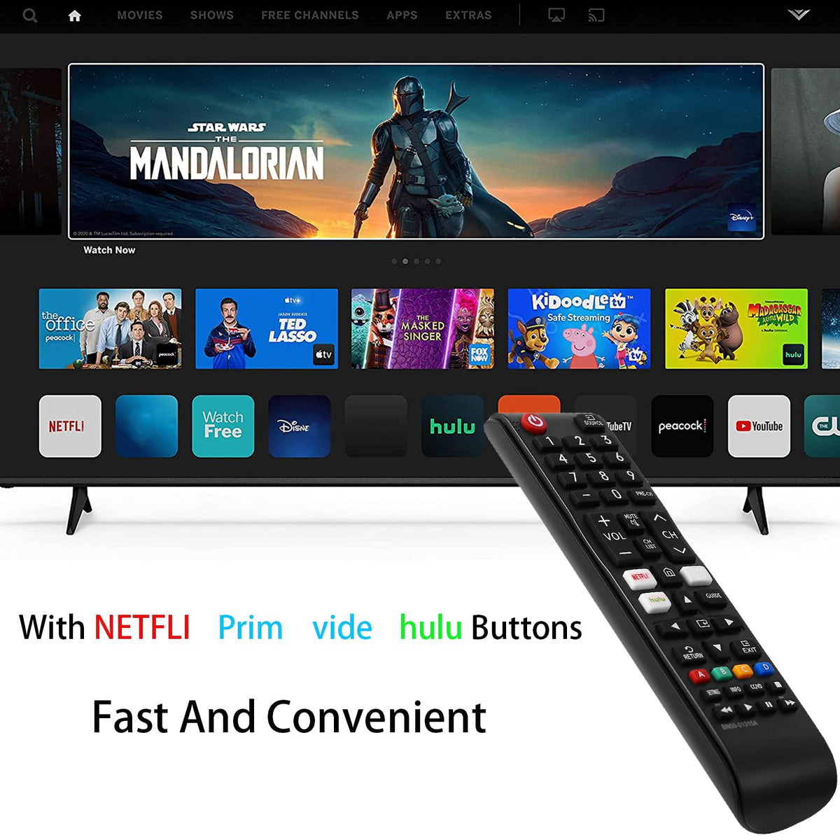 Universal Remote Control for All Samsung TV Remote Compatible All Samsung LCD LED HDTV 3D Smart TVs Models