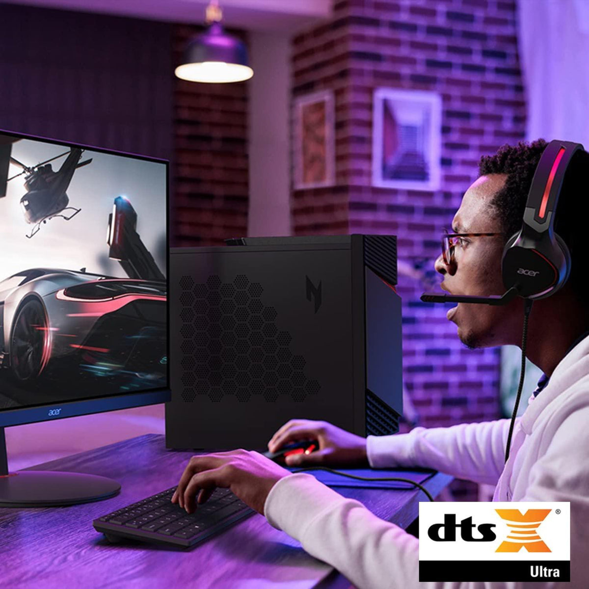 Acer Nitro 50 N50-656-UR15 Gaming Desktop | Intel Core i5-14400F 10-Core Processor | NVIDIA GeForce RTX 4060 | 16GB DDR5 5600MHz | 1TB PCIe Gen 4 SSD | Intel Wi-Fi 6E AX211 | Windows 11 Home
