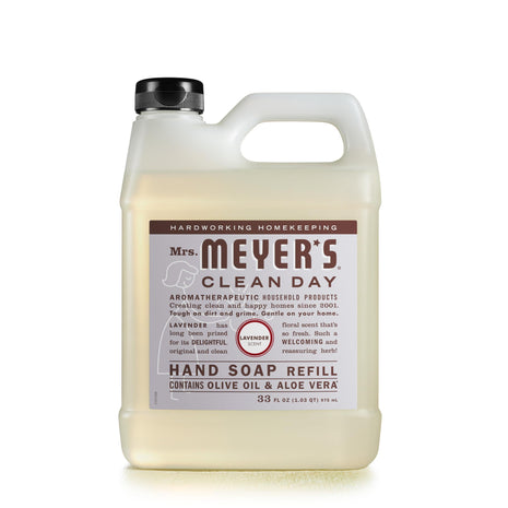 Mrs. Meyer's Clean Day, Hand Soap Refill, Lavender Scent, 33 Fl Oz