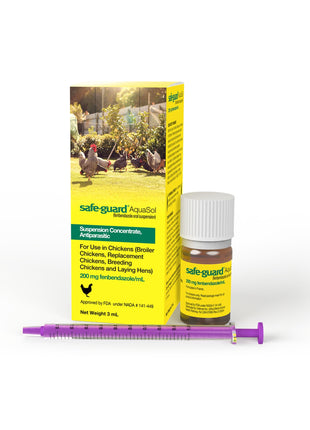 Safe-Guard Aquasol Dewormer for Chickens, 3 mL