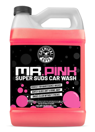 Chemical Guys Mr. Pink Car Wash Soap - 128 oz Super Suds Foaming Car Wash Soap for Cannon, Blaster, or Bucket Washing - pH Balanced, Safe on Wax, Sealant, Ceramic, and Clear Coat Finishes
