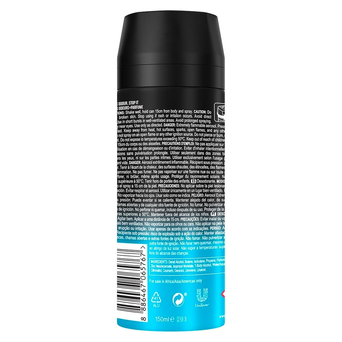 Axe Ice Chill Deodorant Body Spray for Men | 48H* Odour Protection | Crushed Mint & Rosemary notes| 150ml