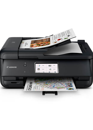 Canon PIXMA TR8620a - All-in-One Printer Home Office|Copier|Scanner|Fax|Auto Document Feeder | Photo, Document | Airprint (R), Android, Black, Works with Alexa