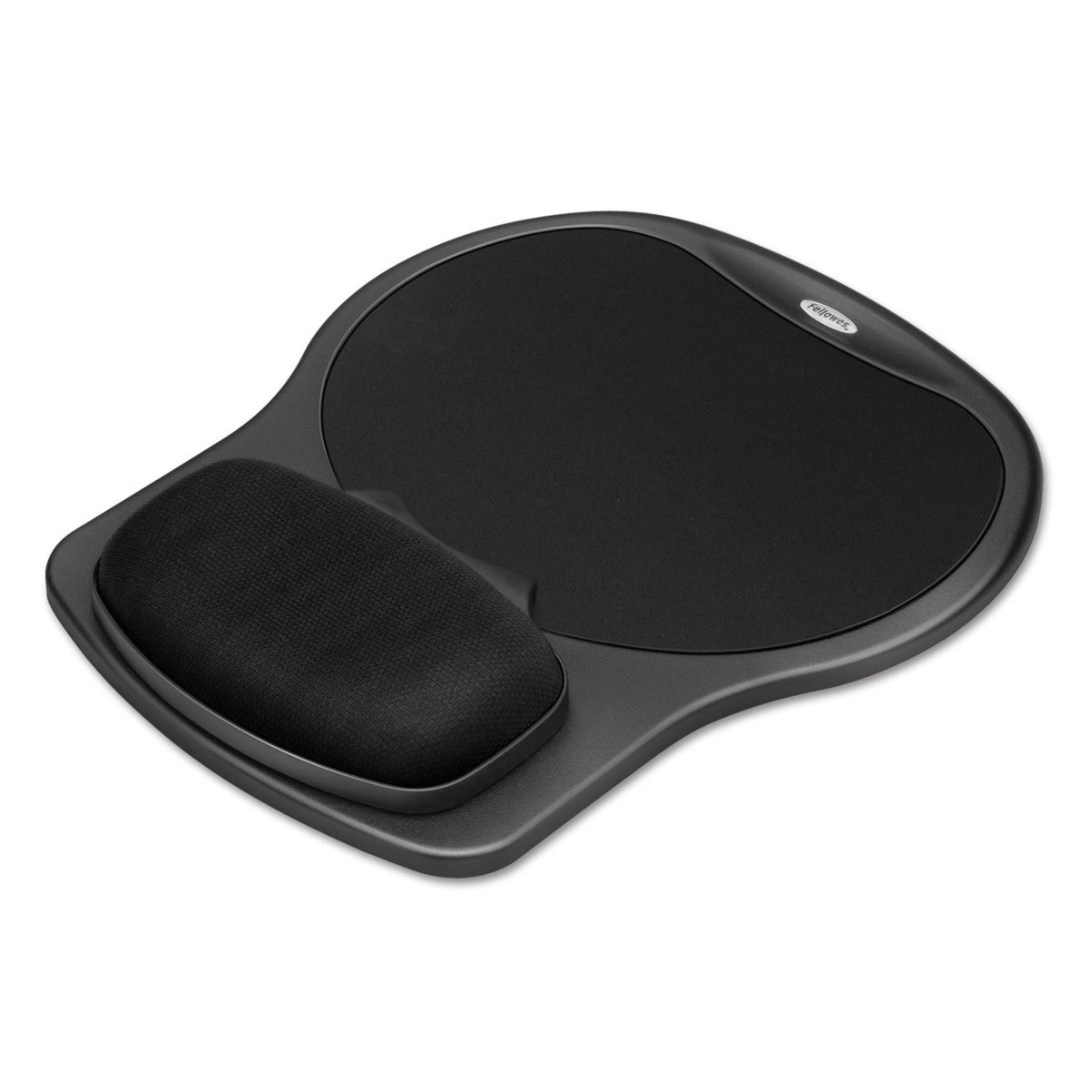 Fellowes Easy Glide Gel Mouse Pad Wrist Rest - Black (93730)