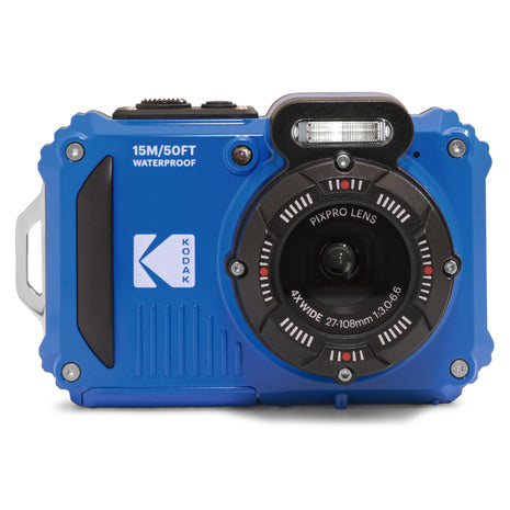 KODAK PIXPRO WPZ2 Rugged Waterproof Shockproof Dustproof WiFi Digital Camera 16MP 4X Optical Zoom 1080P Full HD Video Vlogging Camera 2.7 inch LCD (Blue)