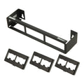 Panduit CWPP12WBL 12-Port Flat Patch Panel with Wall-Mount Bracket, Black