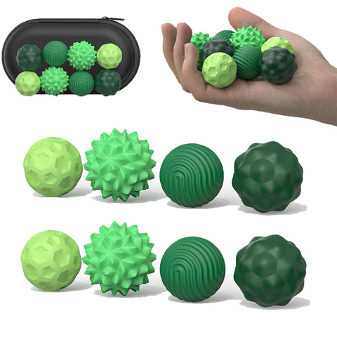 Magnetic Balls Fidget Toy Adults - 8pcs Sensory Attraction Stress Balls with Silicone Shell for Adults to Calm Restless Hands Anxious Mind, Office Desk Stress Magnetic Fidget Balls for Anxiety Relief