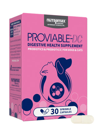 Nutramax Laboratories 30 Count Proviable Health Supplement for Cats and Dogs (PROVDC30)