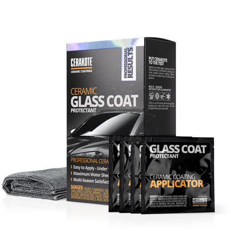 CERAKOTE® Ceramic Glass Coat Protectant - Hydrophobic Automotive Rain Repellant, Long-Lasting and Durable Ceramic Coating, Quick and Easy Application