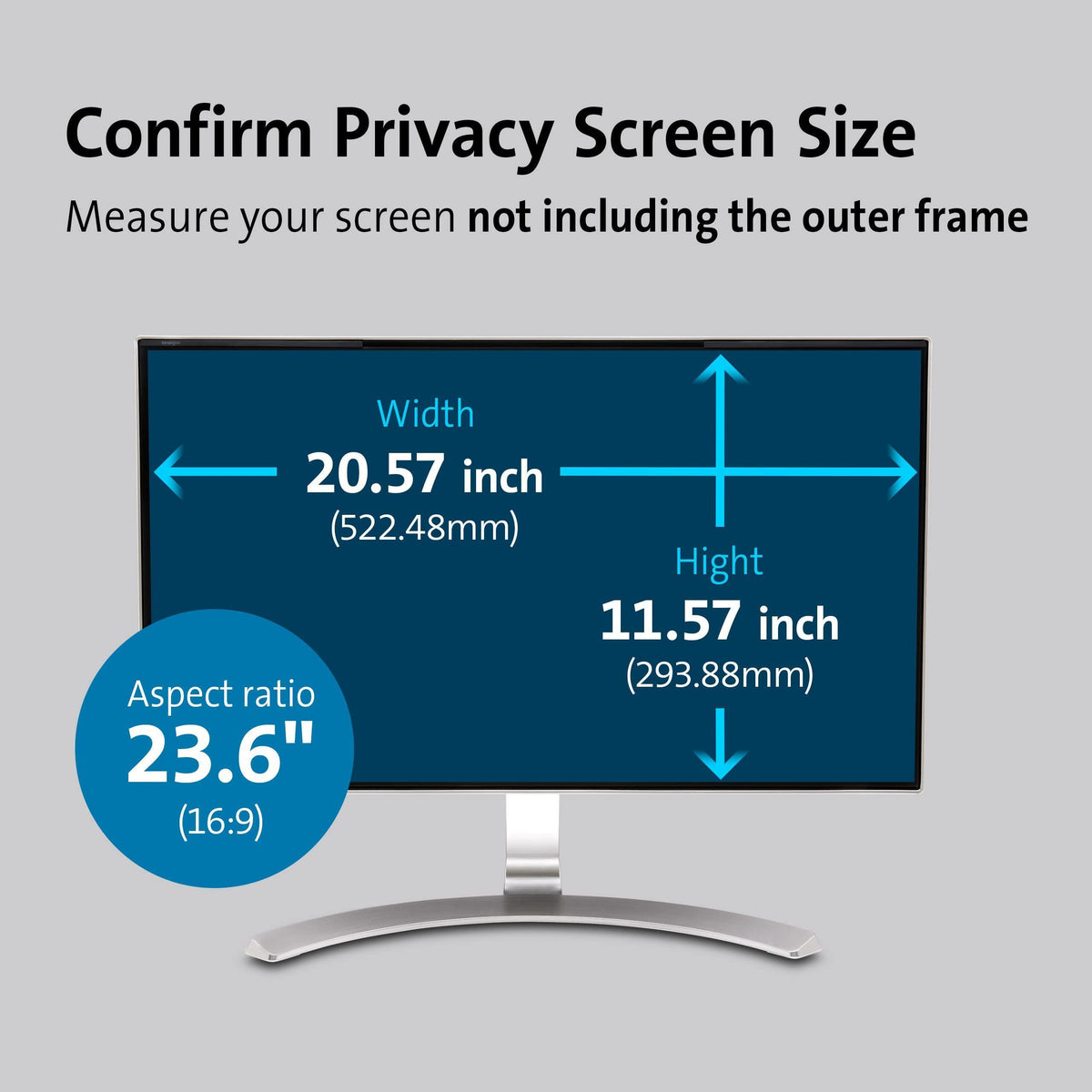 Kensington Privacy Screen for 23.6 inch Monitors (16:9)