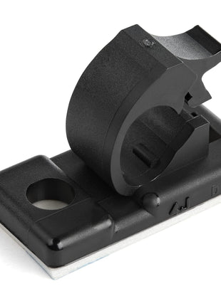 StarTech.com 100 Adhesive Cable Management Clips Black - Network/Ethernet/Office Desk/Computer Cord Organizer - Sticky Cable/Wire Holders - Nylon Self Adhesive Clamp UL/94V-2 Fire Rated, TAA
