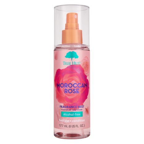 Tree Hut Fragrance Mist - Moroccan Rose - 6 fl oz - Hydrating, Alcohol-Free Formula - Warm, Floral Scent with Bergamot, Tea Rose, and Amber Notes
