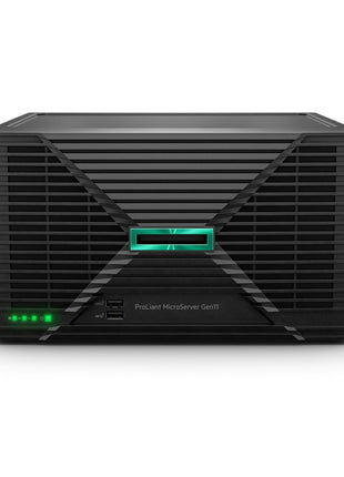 Hewlett Packard Enterprise ProLiant MicroServer Gen11 Tower Server, Intel Xeon E-2434 Processor. 32GB Memory, 4TB HDD Storage, External 180W US Power Supply (HPE Smart Choice P74440-005)