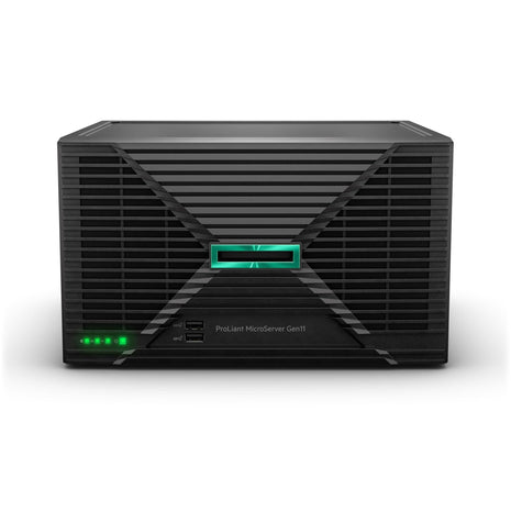 Hewlett Packard Enterprise ProLiant MicroServer Gen11 Tower Server, Intel Xeon E-2434 Processor. 32GB Memory, 4TB HDD Storage, External 180W US Power Supply (HPE Smart Choice P74440-005)