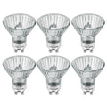 SerBion GU10 120V 50W Halogen Light Bulbs for Track and Range Hood, GU10+C Candle Warmer Lamp with Dimmable, 2700K Warm White, 6000+Hours Long-Lasting Pack of 6