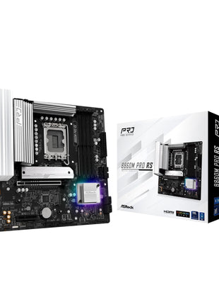ASRock B860M Pro RS Intel Core Ultra B860 DDR5 8666 MHz 256GB M.2 LGA1851 Micro ATX Motherboard SATA3 6.0 Gb/s PCIe 5.0 BIOS Flashback