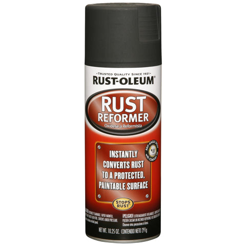 Rust-Oleum 248658 Stops Rust Reformer Spray Paint, 10.25 oz, Matte Black
