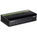TRENDnet 8-Port Unmanaged 10/100 Mbps GREENnet Ethernet Desktop Switch, TE100-S8, 8x10/100 Mbps Ethernet Ports, 1.6 Gbps Switching Capacity, Plastic Housing, Network Ethernet Switch, Plug & Play Black