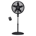 Lasko Oscillating Cyclone Pedestal Fan, Adjustable Height, Timer, Remote Control, 3 Speeds, for Bedroom, Living Room, Home Office, 18 inch, Black, 1843