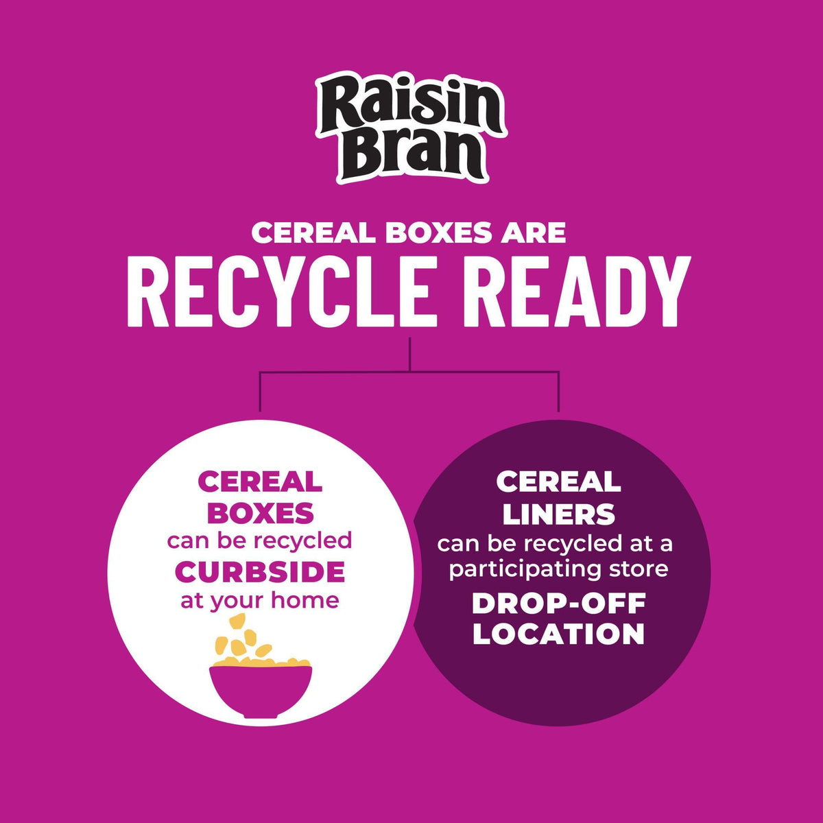 Kellogg’s Raisin Bran Breakfast Cereal, High Fiber, 28g Whole Grain, Large Size, 20.9 oz