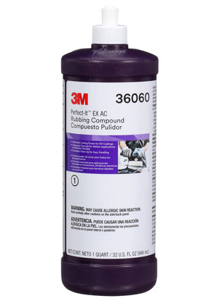 Perfect-It Perfect-It EX AC Rubbing Compound, 36060, Fast Cutting, High Performing, 1 qt (32 fl oz)