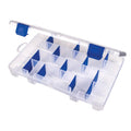 Flambeau Outdoors 4007 Tuff Tainer Fishing Tackle Box with Zerust Anti-Rust Dividers - Includes 12 Dividers, 24 Compartments, Clear Fishing Lure Organizer
