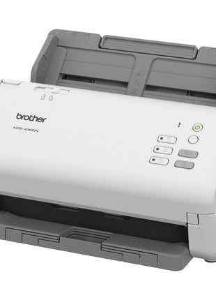 Brother ADS-4300N Professional Desktop Scanner with Fast Scan Speeds, Duplex, and Networking,White