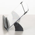 3M in-Line Adjustable Desktop Copyholder Plastic 150 Sheet Capacity Black/Clear MMMDH630