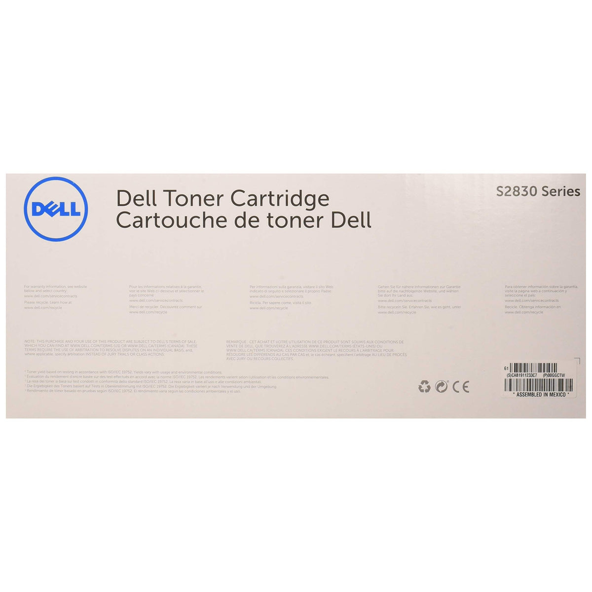 Dell Ggctw High-Yield Toner, 8,500 Page-Yield, Black